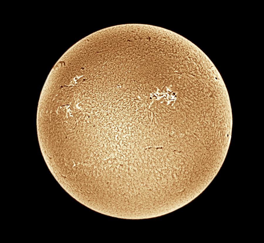 Telescope Photograph - Sun In Hydrogen Alpha Light by Robert Gendler/science Photo Library