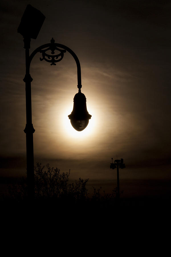 Sunset Photograph - Sun in the Lamp by B Erkmen