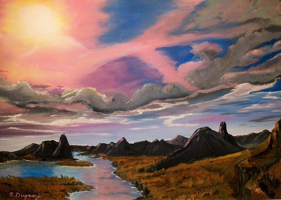 Arizona Sunrise  Painting by Sharon Duguay