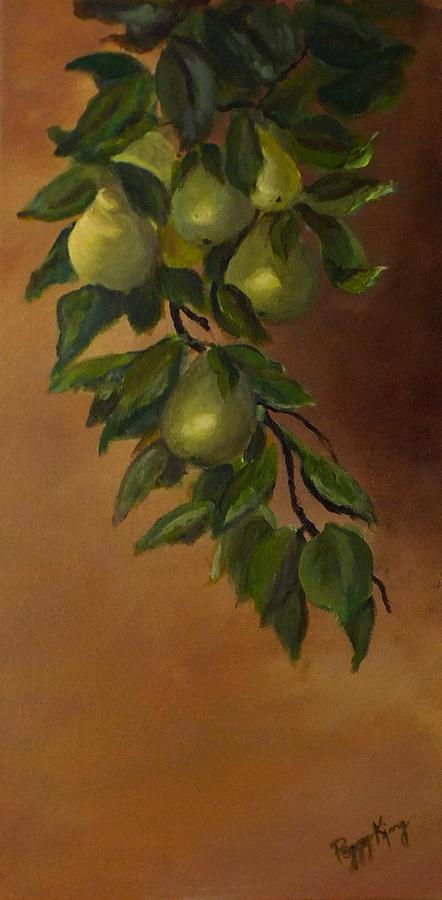 Sun Kissed Pears Painting by Peggy King