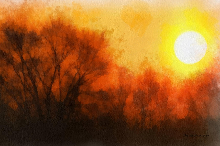 Sunset Photograph - Sun Light Photo Art 06 by Thomas Woolworth