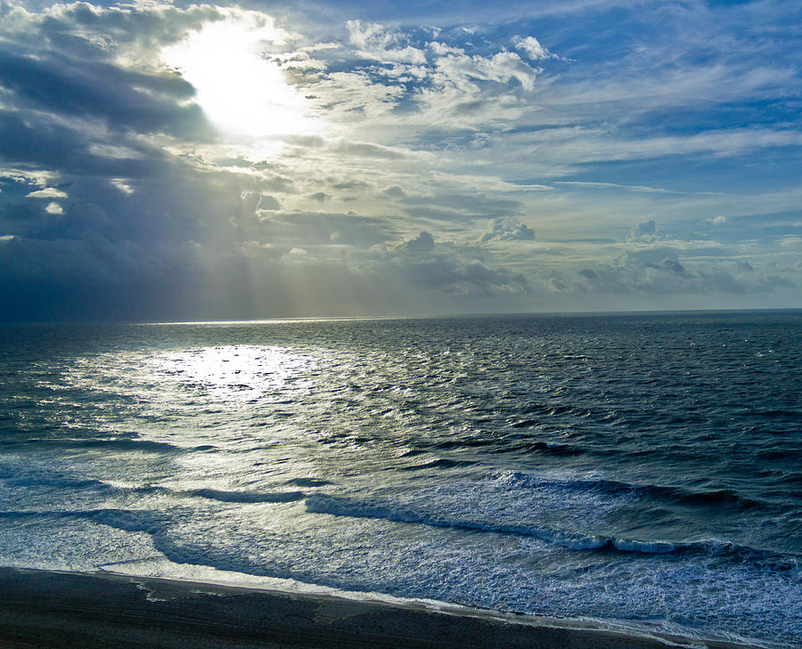 Sun on the Ocean Photograph by Jonny D