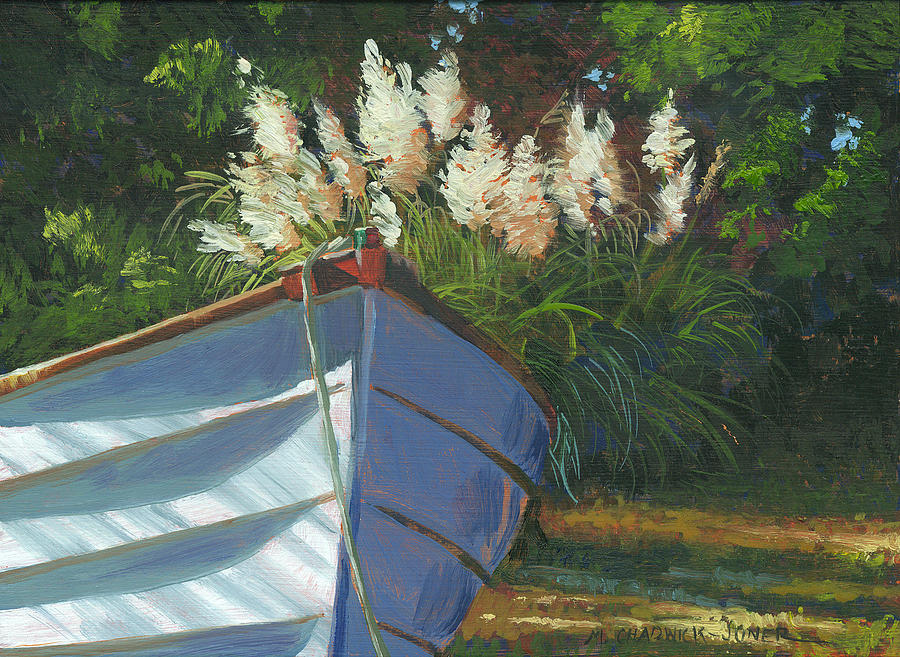 Sun on the Pampas Grass Painting by Marguerite Chadwick-Juner