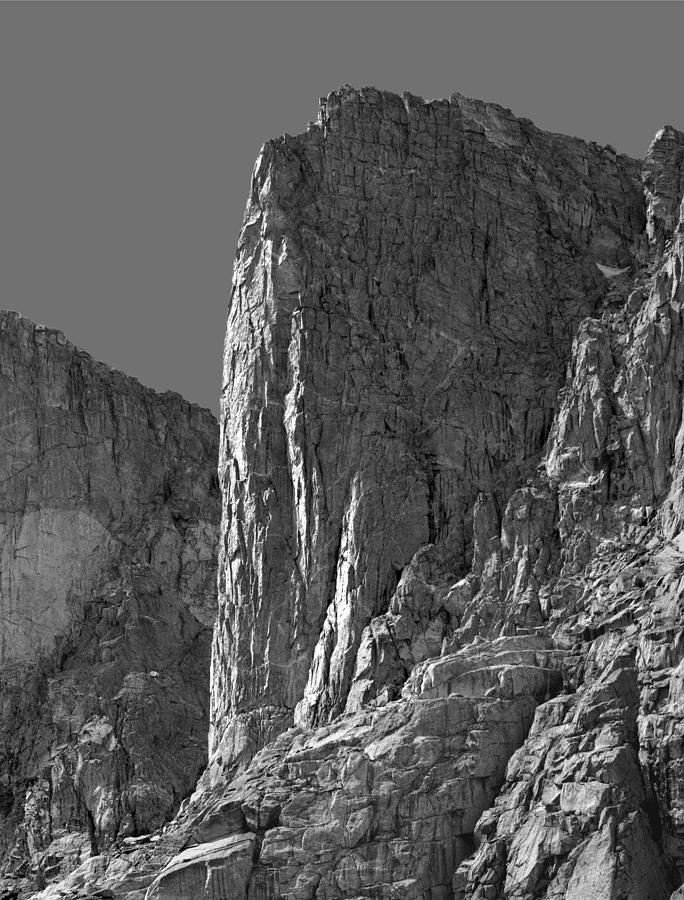 209618-BW-Sun on the Watchtower, Wind Rivers Photograph by Ed  Cooper Photography