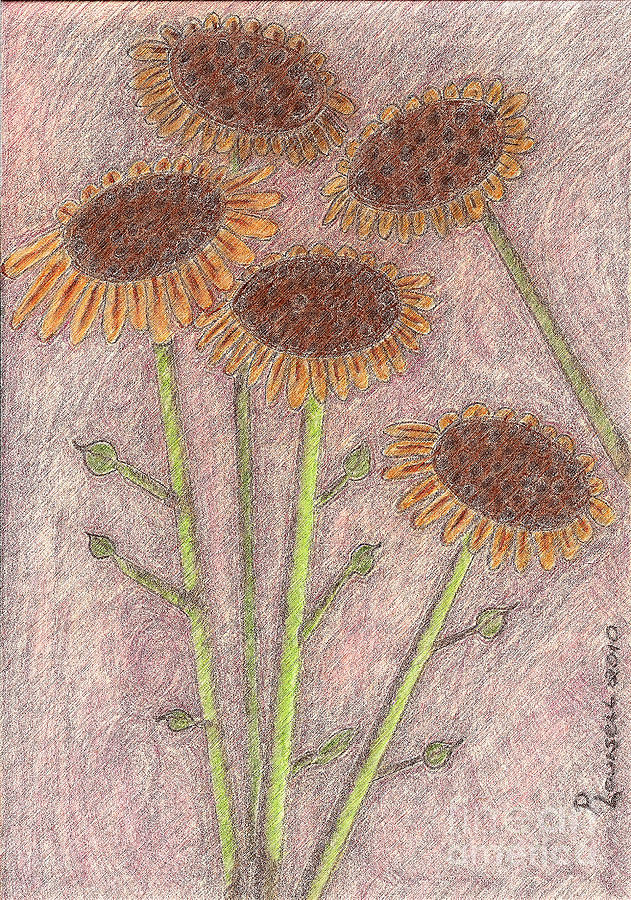 Sun Pods In Bloom Pastel by Robyn Louisell