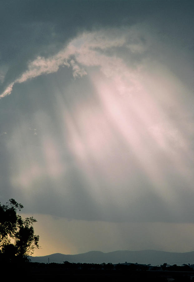 Sun Rays From Behind Cloud Photograph by Gordon Garradd/science Photo Library