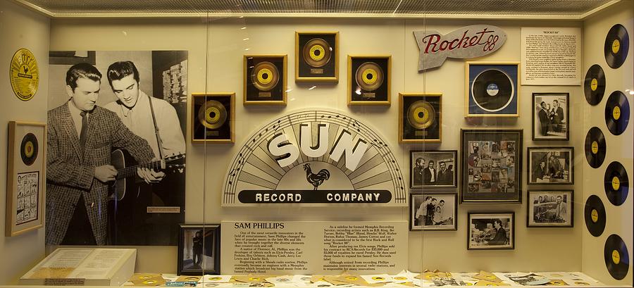 Elvis Presley Photograph - Sun Record Display by Mountain Dreams