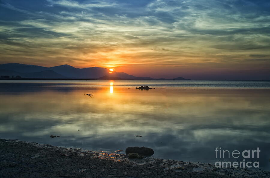 Sunset Photograph - Sun Reflection by Michelle Meenawong