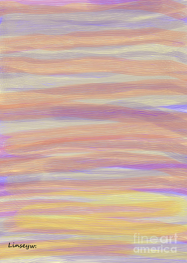 Abstract Sun Sea and Sand Digital Art by Linsey Williams