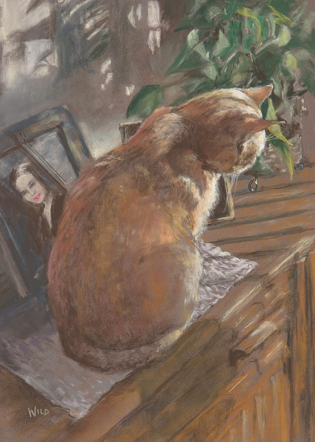 Cat Painting - Sun Seeker II by Paula Wild Cat Painting - Sun Seeker II by Paula Wild