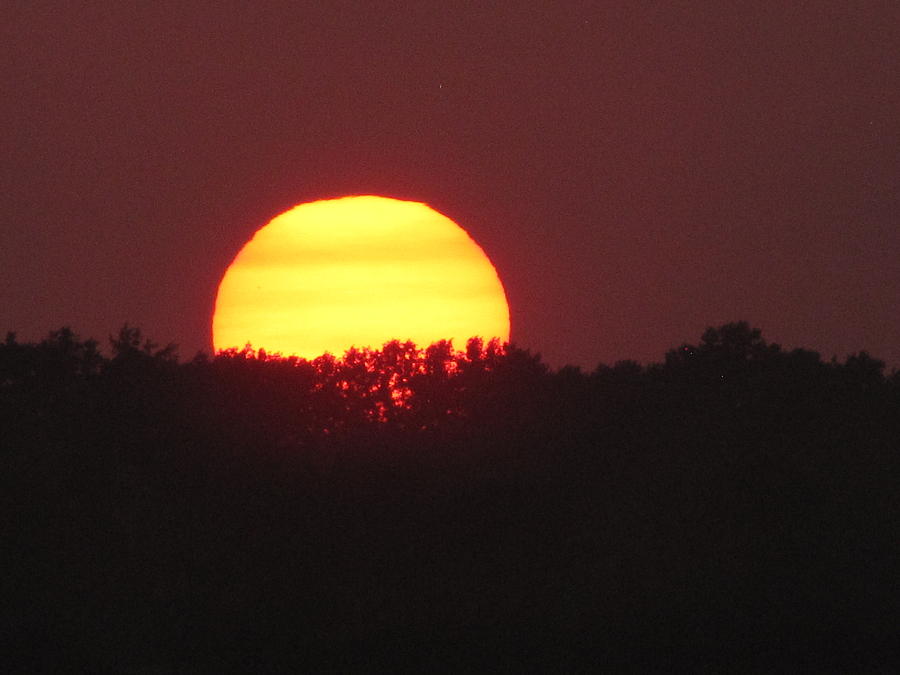 Sun set over the horizon Photograph by Kim Garman - Fine Art America