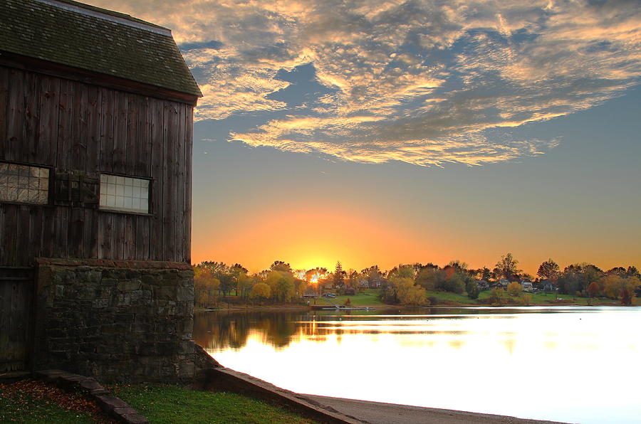 Sun Set over Wethersfield Cove Photograph by Andrea Galiffi