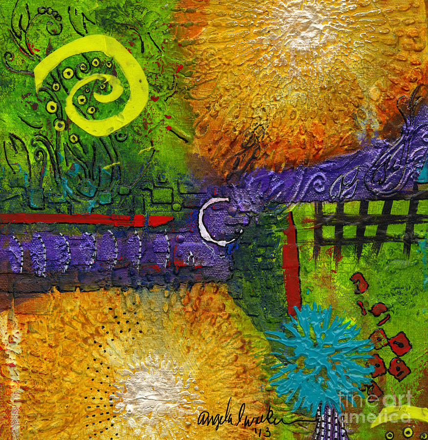 Sun Shines in Your Yard and Mine Mixed Media by Angela L Walker