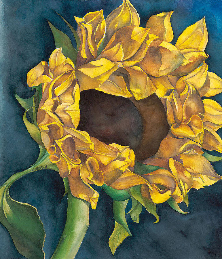 Sunflower Painting - sun by Stacy Mehlberg