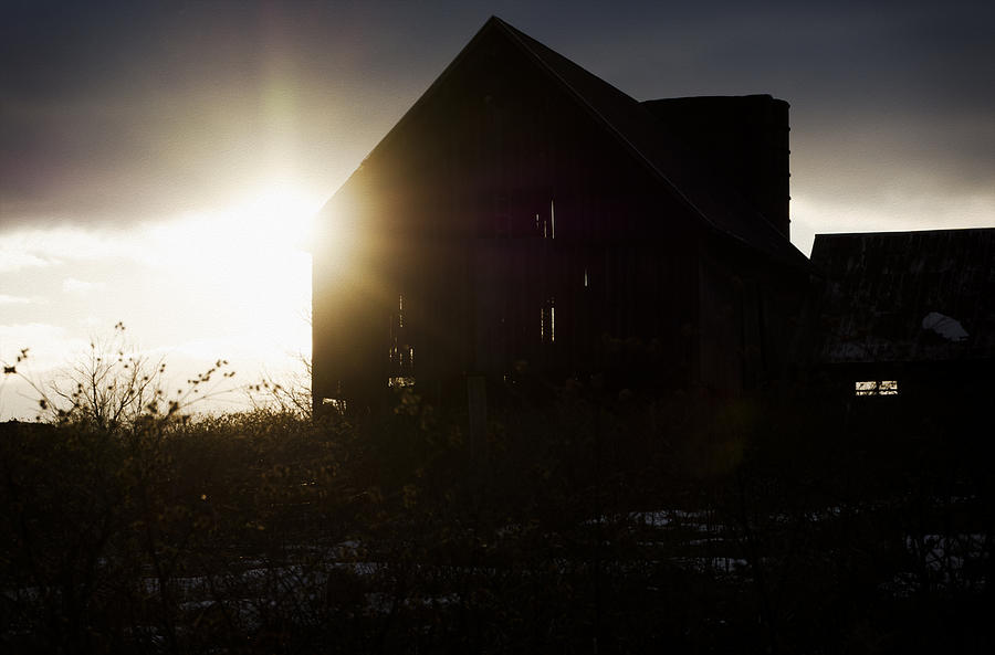Sun through a barn Photograph by Tracy Winter