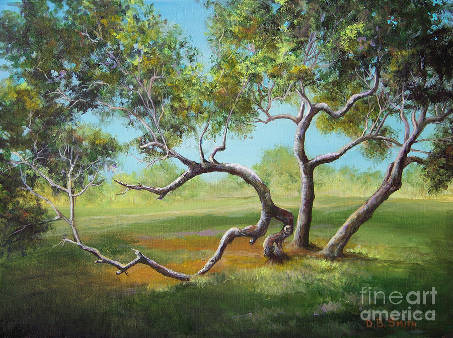 Sun Tree Painting by Deborah Smith