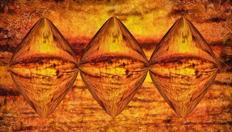 Sun Trinity Mixed Media by Dan Sproul