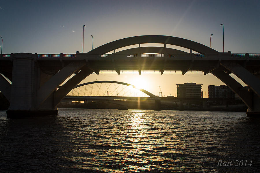 Sun Under The Bridge Photograph by Michael  Podesta 