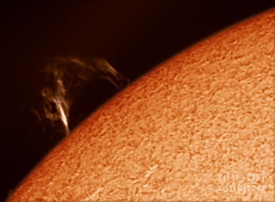 Sun With Major Prominence Photograph by John Chumack