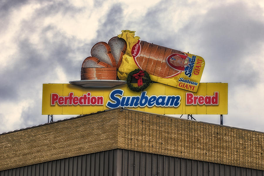 Bread Photograph - Sunbeam Bread Sign by Larry Helms