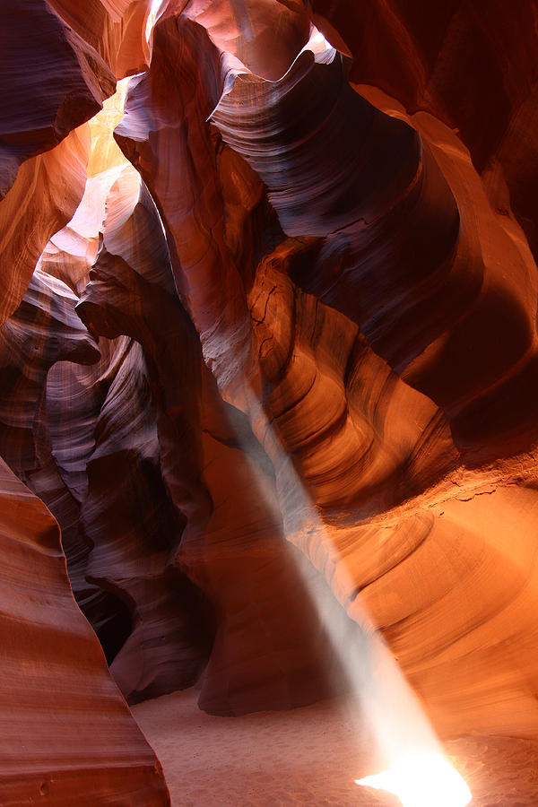 Sunbeam in Upper Antelope Slot Canyon 5 Photograph by Jean Clark