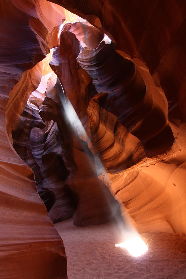 Sunbeam in Upper Antelope Slot Canyon 6 Photograph by Jean Clark