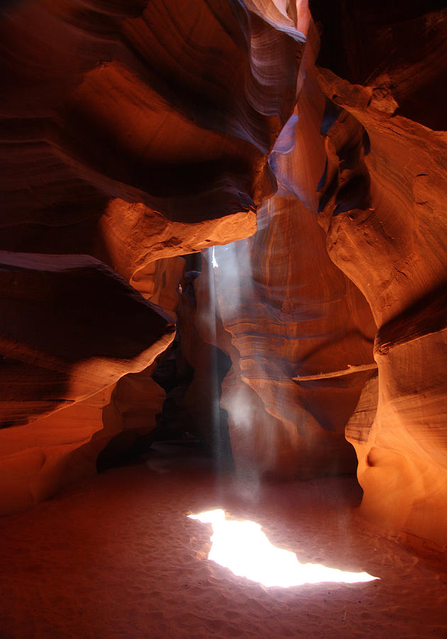 Sunbeam in Upper Antelope Slot Canyon 8 Photograph by Jean Clark