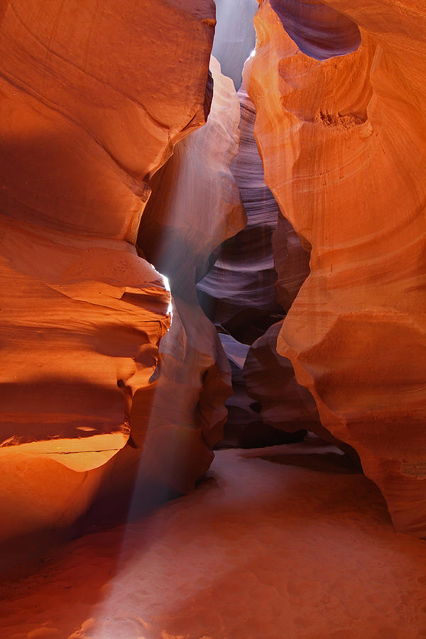 Sunbeam in Upper Antelope Slot Canyon 9 Photograph by Jean Clark