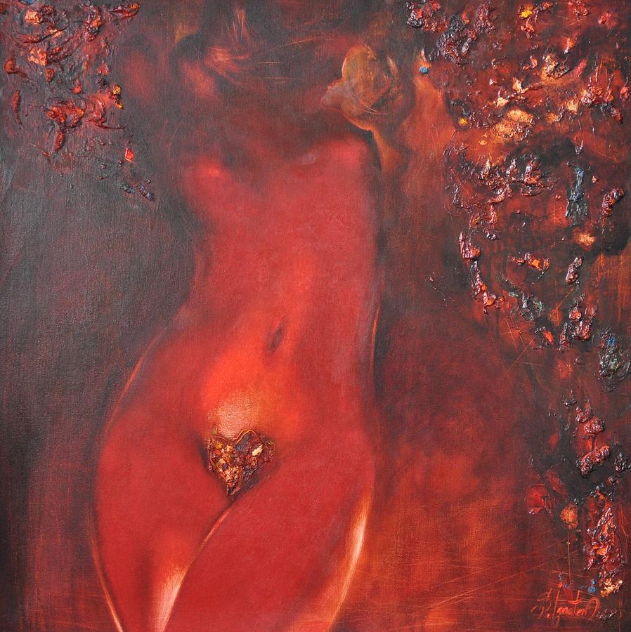 Nude Painting - Sunbeams1 by Sergey Ignatenko