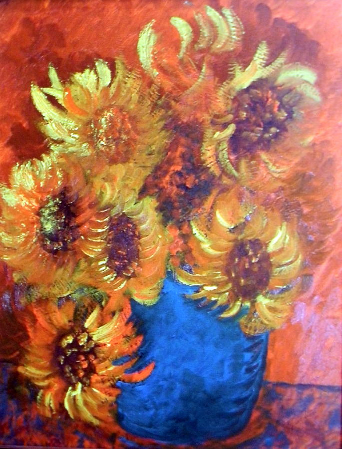 Sunburst Painting by Anne Hamilton - Fine Art America