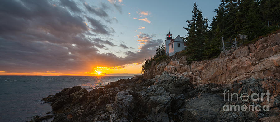 Bass Harbor Head Lighthouse Photograph - Sunburst At Bass Harbor Lighthouse by Michael Ver Sprill Bass Harbor Head Lighthouse Photograph - Sunburst At Bass Harbor Lighthouse by Michael Ver Sprill