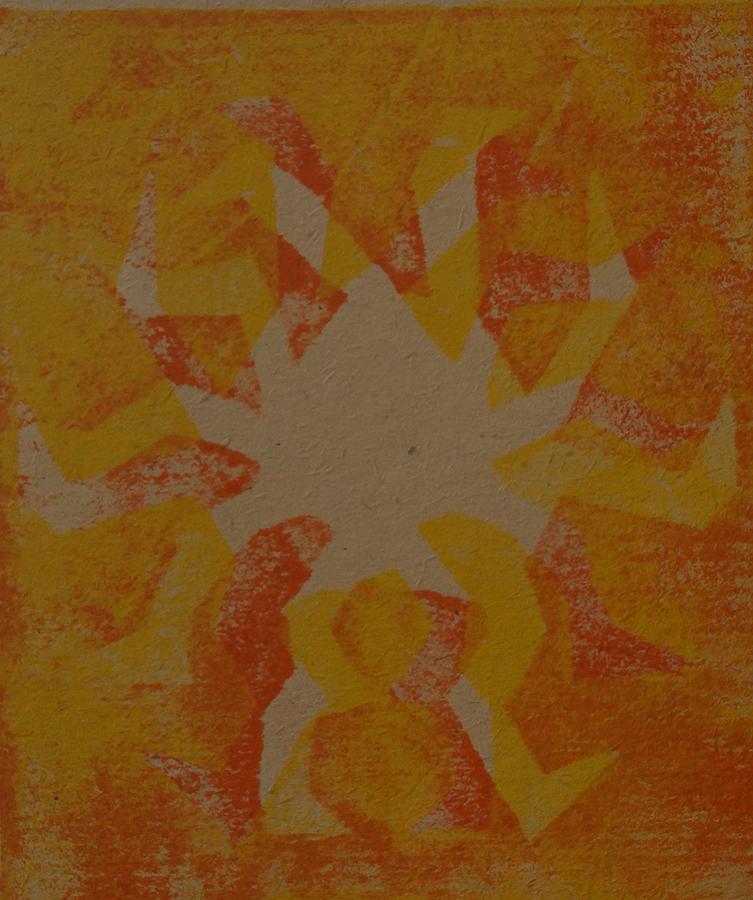 Sunburst Painting by Erika Jean Chamberlin
