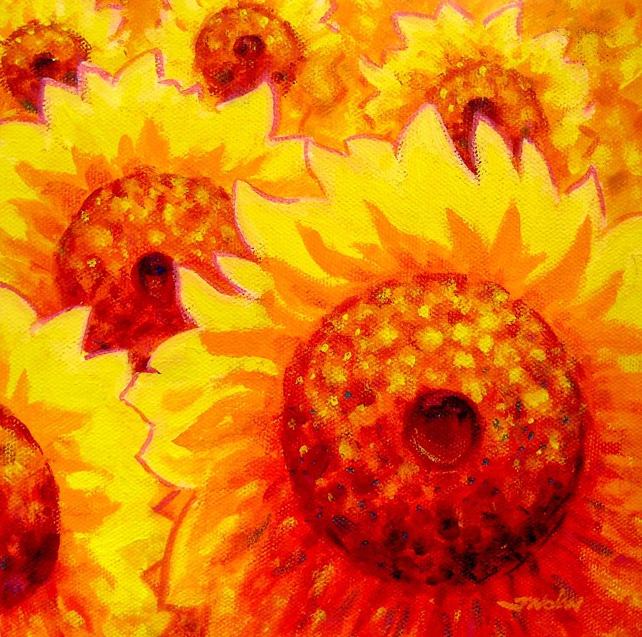 Flower Painting - Sunburst by John  Nolan