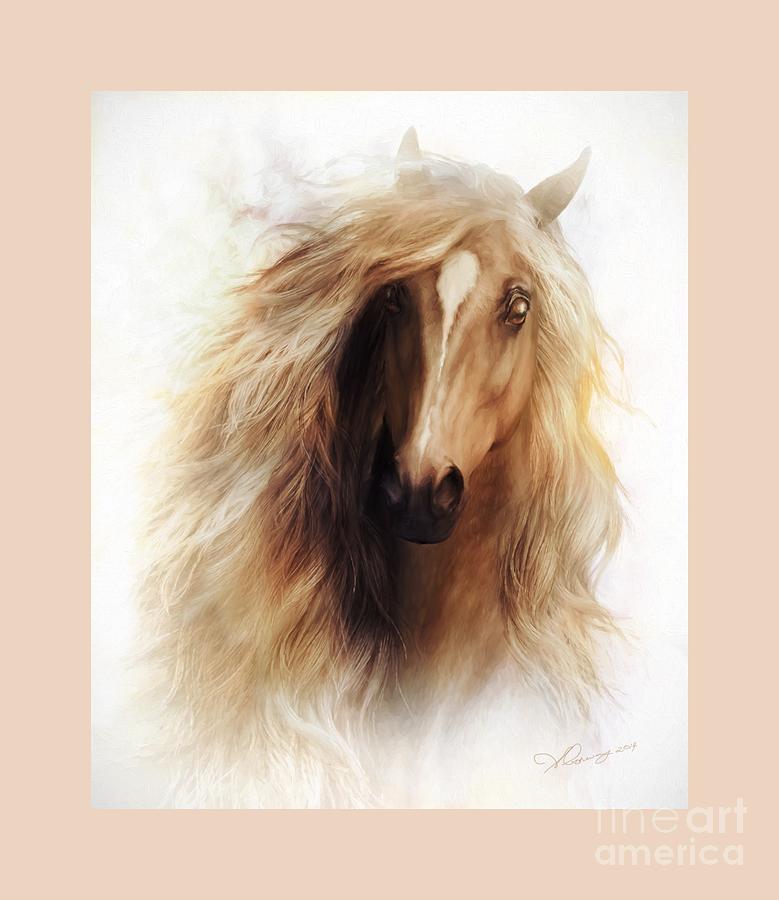 Sundance Mustang Frame Painting by Shanina Conway