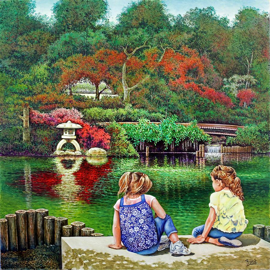 Sunday at the Park Painting by Michael Frank
