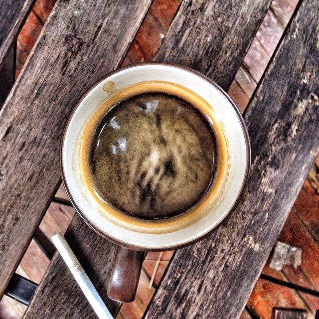 Coffee Photograph - #sunday #coffee #marlboro by Philippe Maurice