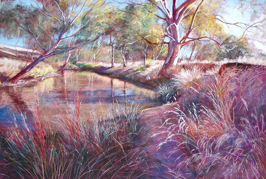 Sunday Creek at Docherys Road Painting by Lynda Robinson