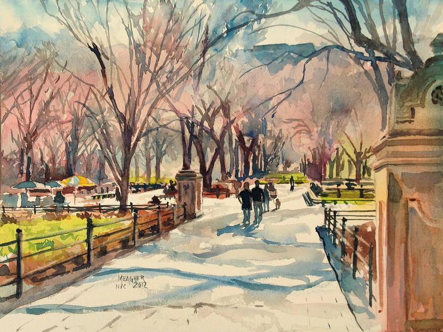 Central Park Painting - Sunday In The Park by Spencer Meagher