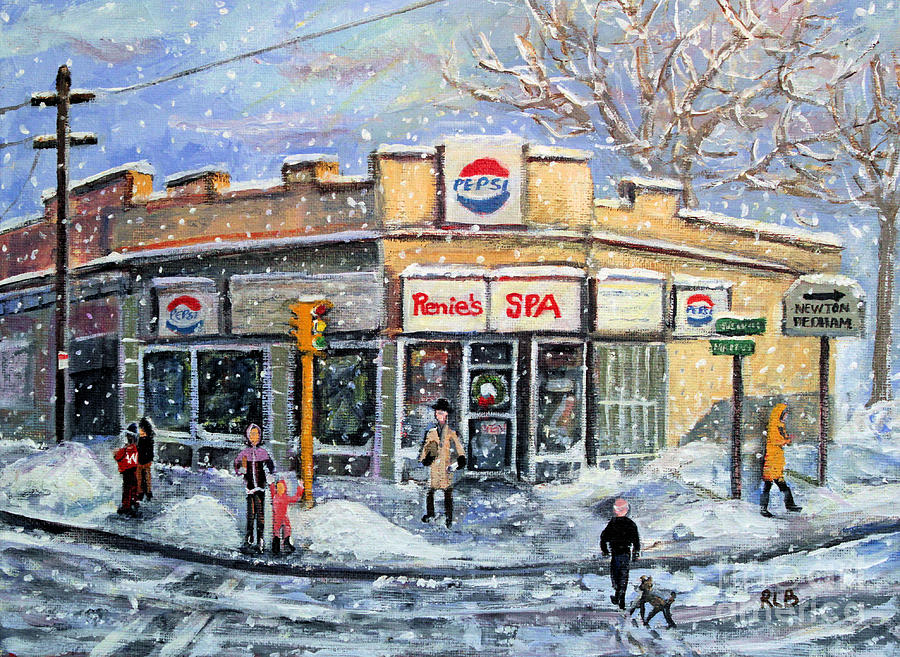 Sunday Morning at Renies Spa Painting by Rita Brown