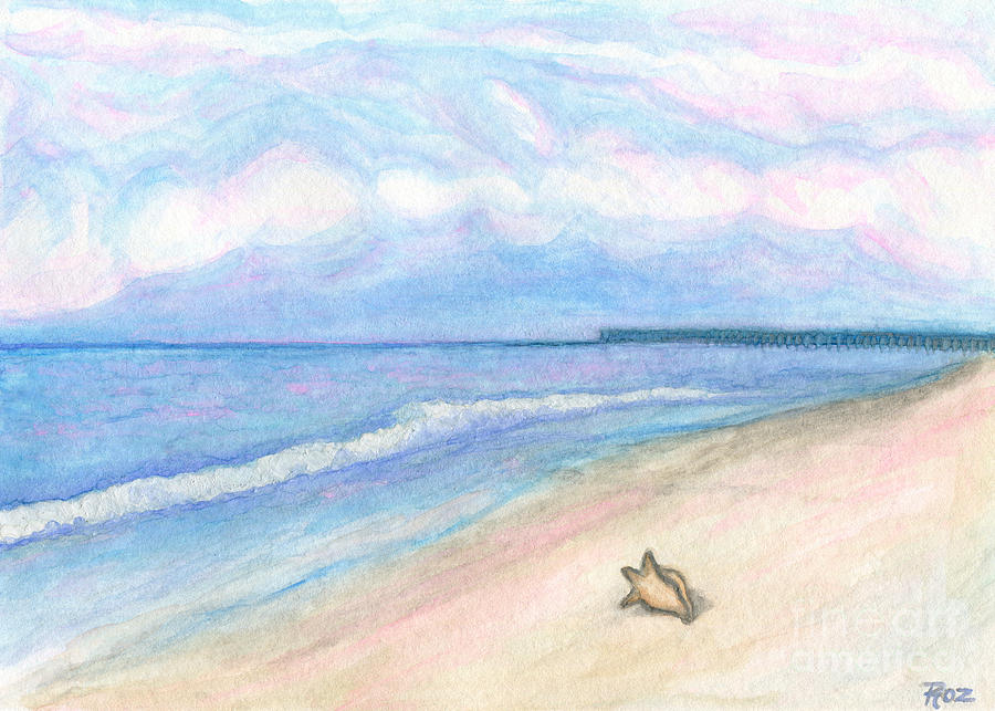 Summer Painting - Sunday Morning on Flagler Beach by Classic Visions Gallery