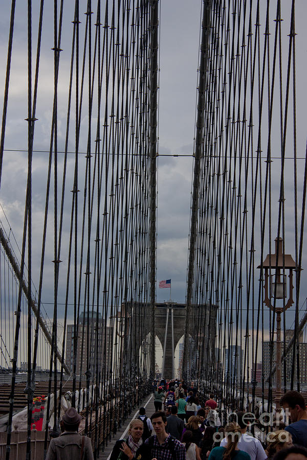 Brooklyn Bridge Photograph - Sunday on the Bridge by David Bearden
