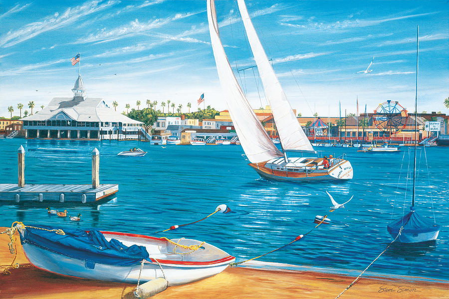 Sunday Sail Painting by Steve Simon