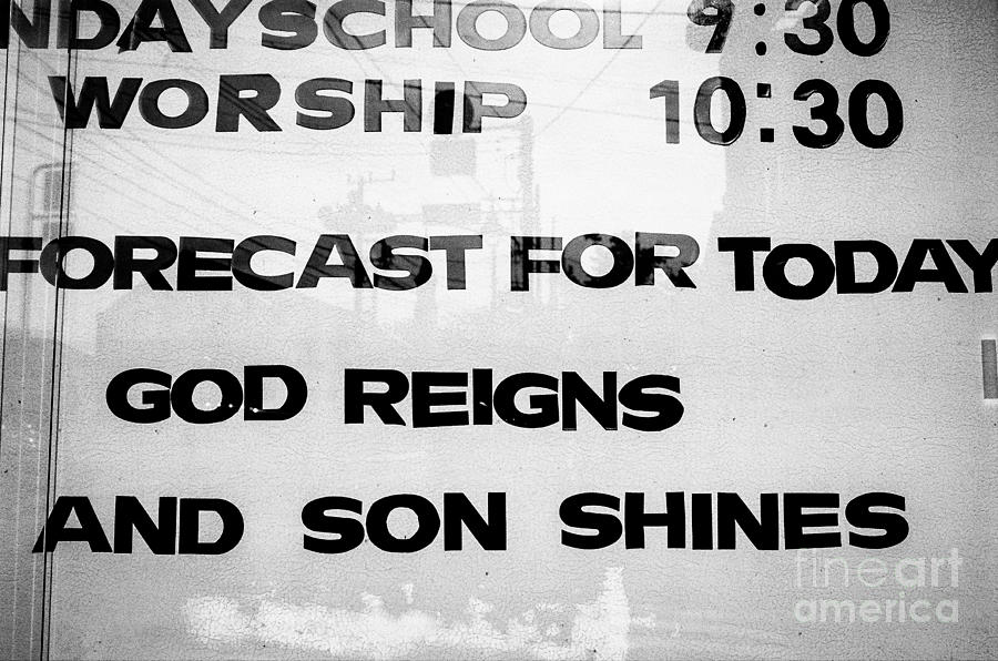Sunday School Worship - God Reigns and Son Shines Photograph by Dean Harte