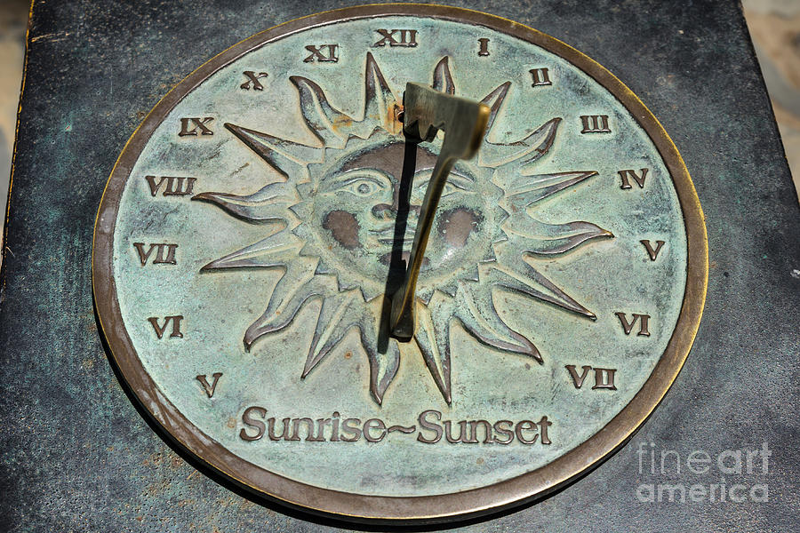 Sundial Photograph by Tosporn Preede