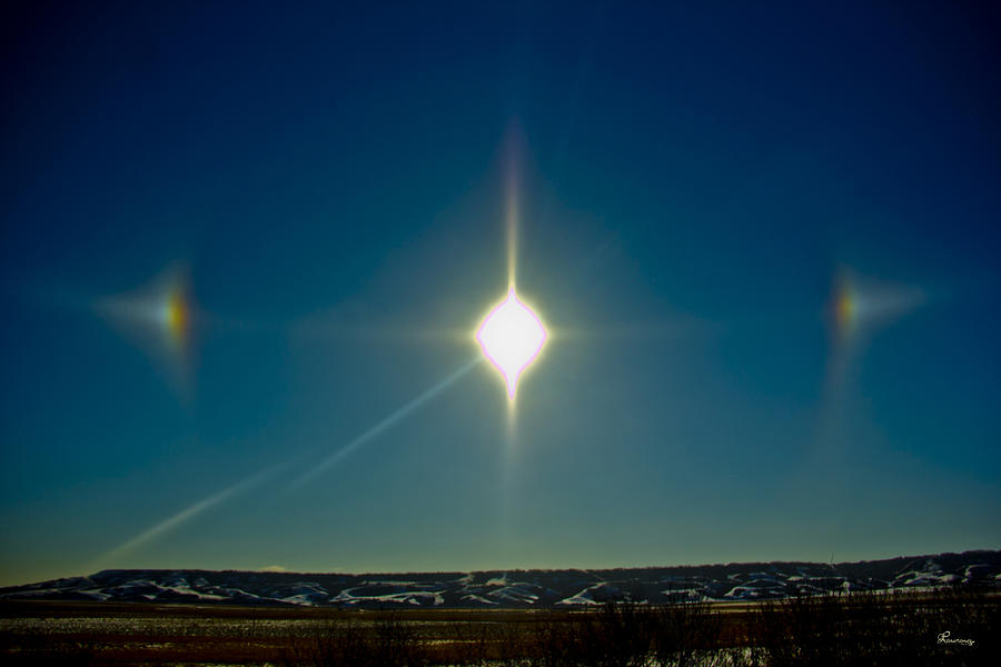 Sundog over Qu Appelle Valley Photograph by Andrea Lawrence