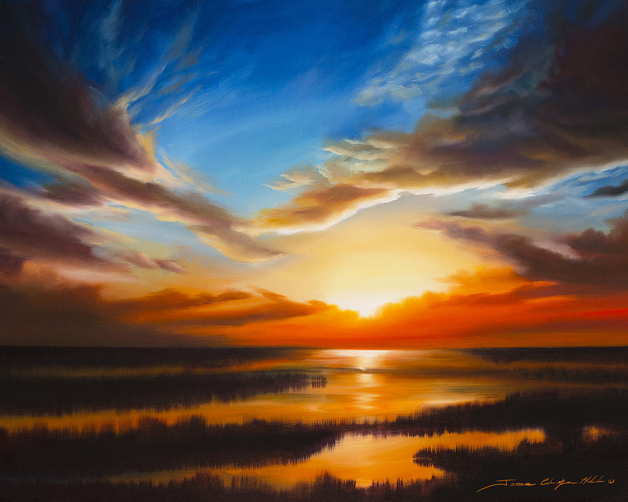 Sundown Painting by James Hill