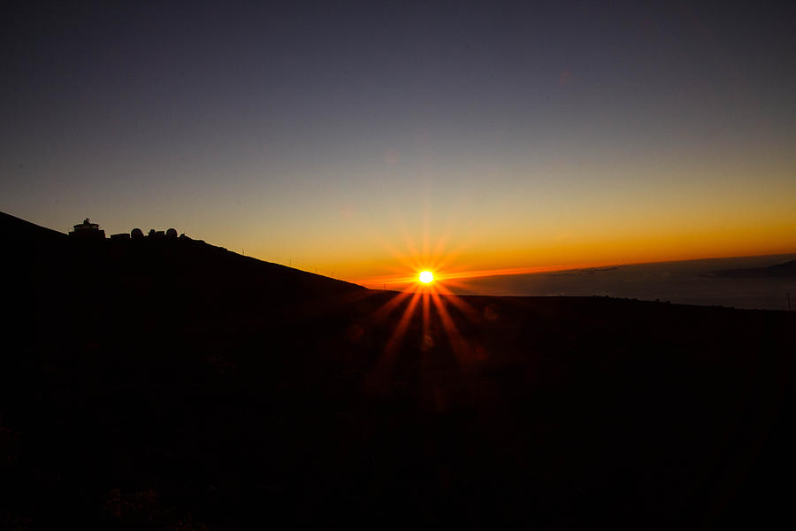 Sunflare on Haleakala Photograph by Cathy Donohoue