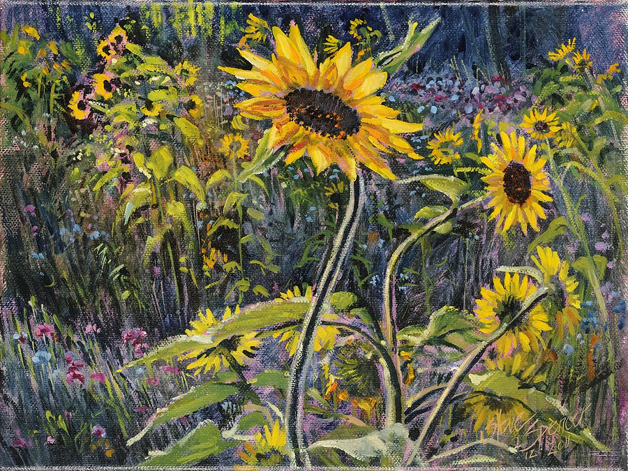 Sunfloral Painting by Steve Spencer