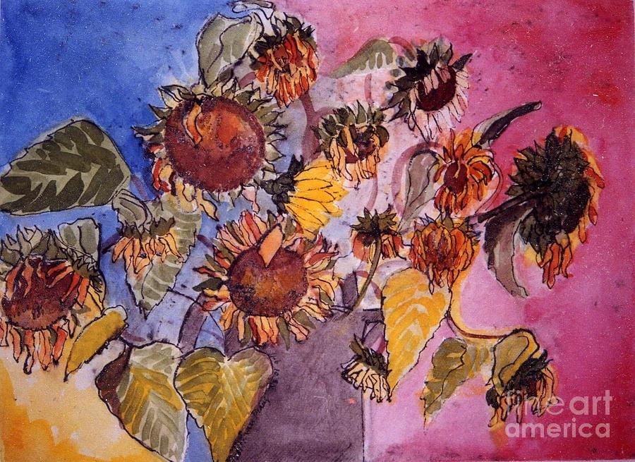 Sunflowers Painting - Sunflower 2 by Judith Van Praag