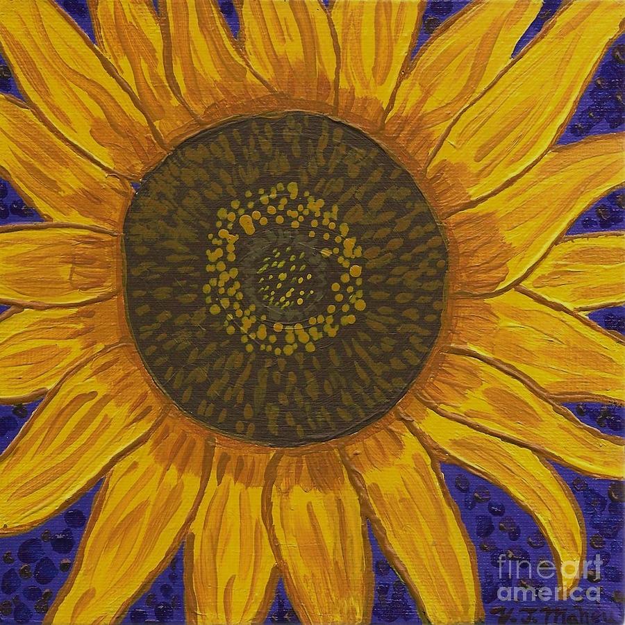 Sunflower 2 Painting by Vicki Maheu